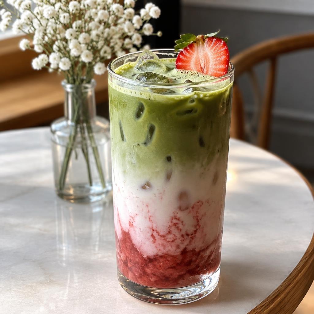 Strawberry matcha