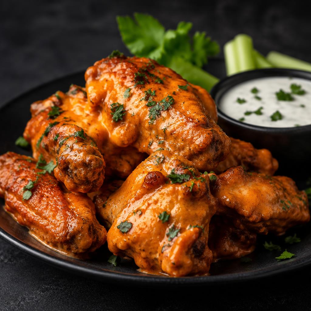 Hot creamy wings