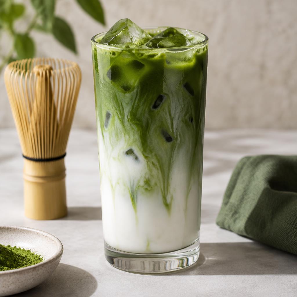 Vanilla matcha latte